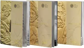 2012 London Olympics Faster, Higher, Stronger 9-Coin Gold Proof Set 3 booklets