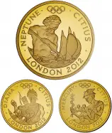 2012 London Olympics Faster, Higher, Stronger 9-Coin Gold Proof Set Citius