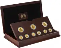 2012 London Olympics Faster, Higher, Stronger 9-Coin Gold Proof Set