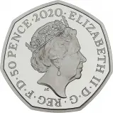 2020 Tales of the Earth: The Dinosauria Collection - Hylaeosaurus Silver Proof 50 Pence Coin obverse