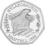 2020 Tales of the Earth: The Dinosauria Collection - Hylaeosaurus Silver Proof 50 Pence Coin