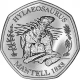2020 Tales of the Earth: The Dinosauria Collection - Hylaeosaurus B.U. 50 Pence Coin