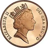 1993 Whole Coin Set Sovereign - 3 Coins Gold Proof Obverse