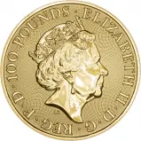 2019 Gold BU Royal Arms Pound Sterling £100 Coin Single United Kingdom The Royal Mint obverse
