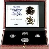 1995 Gold Proof Sovereign 3-Coin Set