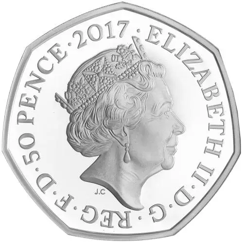 2017 Silver Proof Beatrix Potter Elizabeth II Mr Jeremy Fisher  obverse