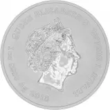 2018 Silver BU 1 Ounce Marvel Black Panther $1 Coin Tuvalu Perth Mint obverse