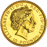 2011 Gold Britannia 0.1 oz Bullion Coin Pre-Owned obverse