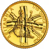 2011 Gold Britannia 0.1 oz Bullion Coin Pre-Owned