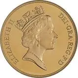 1991 Whole Coin Set Sovereign - Four (4) Coins Gold Proof Obverse