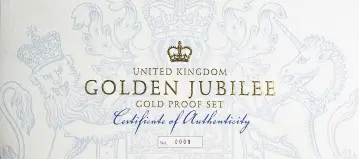 2002 Golden Jubilee 13-Coin Gold Proof Coin Set COA