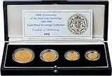 1989 Whole Coin Set Sovereign - Four (4) Coins Gold Proof