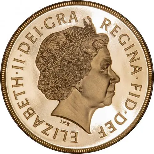 2001 Gold Proof Sovereign Obverse