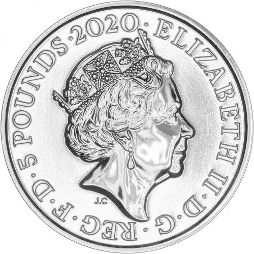 2020 Elton John - Music Legends B.U. £5 Coin obverse