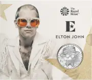 2020 Elton John - Music Legends B.U. £5 Coin in card
