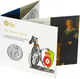 2021 £5 BU Queen's Beasts - White Greyhound of Richmond open cover