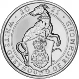 2021 £5 BU Queen's Beasts - White Greyhound of Richmond