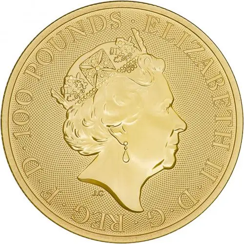 2020 Gold Bullion Ungraded 1 Ounce Queen (Band) Pound Sterling £100 Coin Single United Kingdom The Royal Mint obverse
