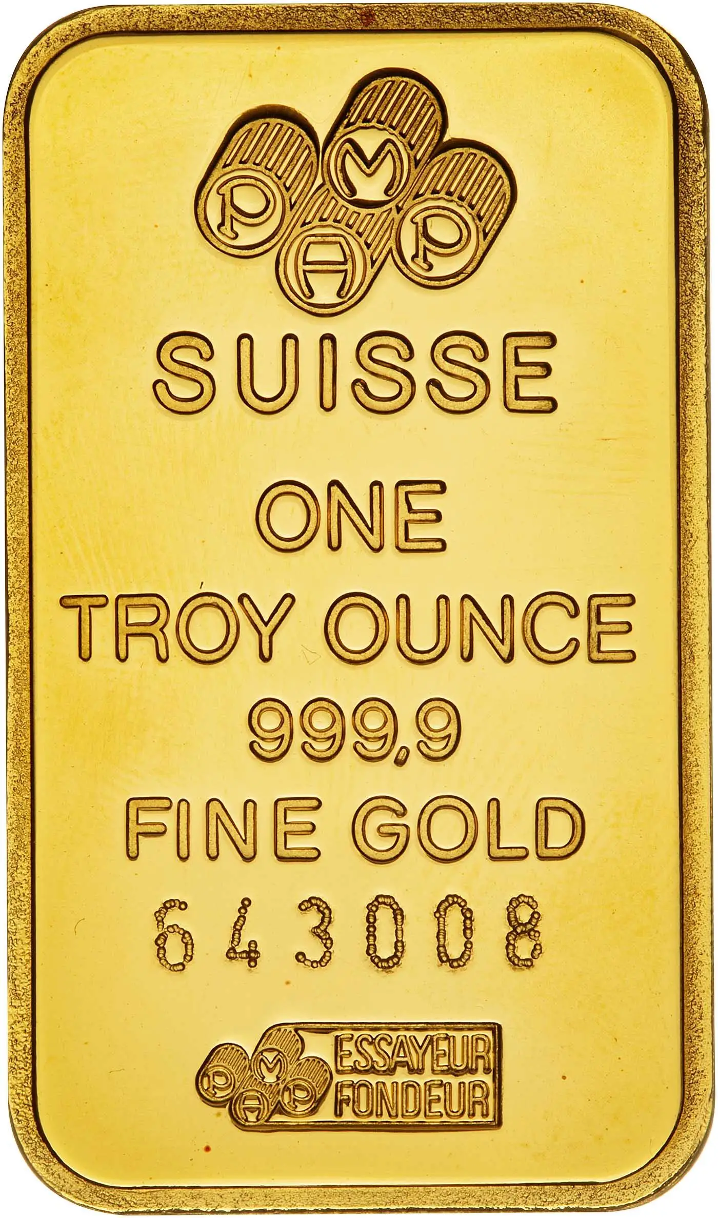 PAMP Suisse oz Loose Gold Bar Chards