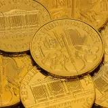 1 oz Gold Philharmonic Bullion Coin Best Value - Minty stack crop