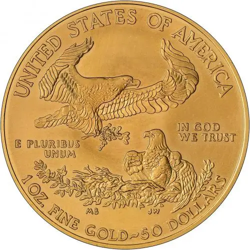 Gold Eagle 1oz Bullion Coins Secondary Market Reverse