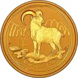 1 oz Gold Coin Perth Mint Lunar Bullion - Secondary Market Goat