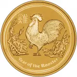 1 oz Gold Coin Perth Mint Lunar Bullion - Secondary Market Rooster