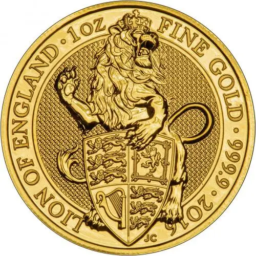 1 oz Gold Queen's Beasts Bullion Coins - Minty Lion