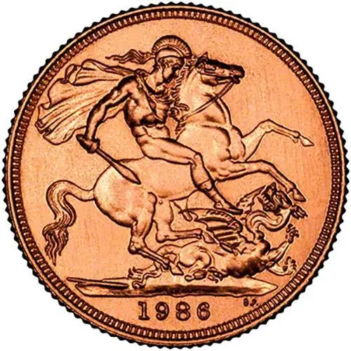 1986 Whole Coin Set Sovereign - 3 Coins Gold Proof 20658
