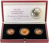 1986 Whole Coin Set Sovereign - 3 Coins Gold Proof