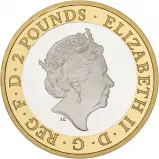 2020 75th Anniversary of VE Day Silver Proof £2 Coin Obverse