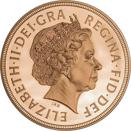 2013 Whole Coin Set Sovereign - 5 Coins Gold Proof Obverse