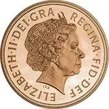 2013 Whole Coin Set Sovereign - 5 Coins Gold Proof Obverse