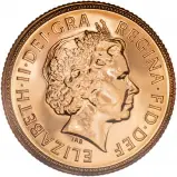 2004 Gold Sovereign Elizabeth II Bullion Coin - In Sleeve Obverse Design