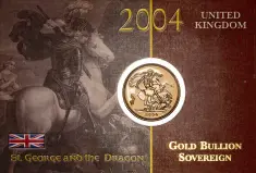 2004 Gold Sovereign Elizabeth II Bullion Coin - In Sleeve