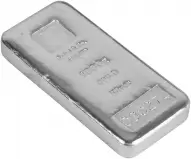 Silver 1 Kg Bar Baird - Cast side view