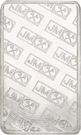 Silver Bullion Ungraded 100 Ounce  Bar Pre-Owned Johnson Matthey reverse