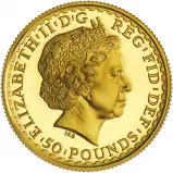 2002 Gold Proof 0.5 Ounce Britannia Coin - In Capsule obverse