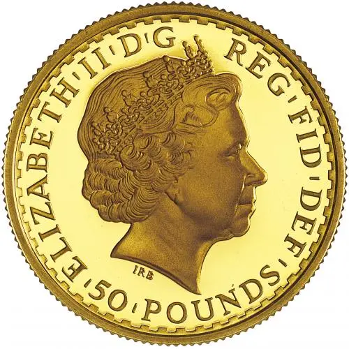 2004 0.5 oz Britannia Gold Proof Coin - In Capsule obverse