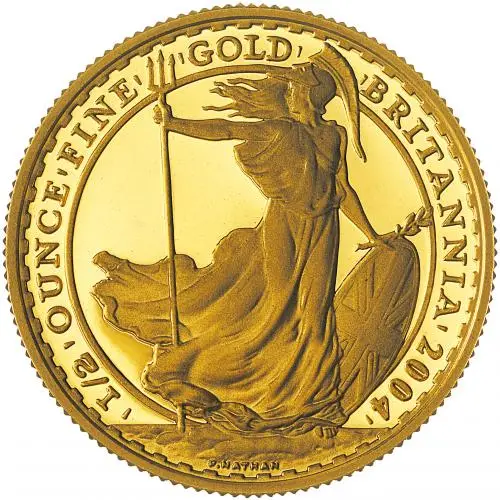 2004 0.5 oz Britannia Gold Proof Coin - In Capsule reverse