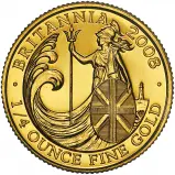 2008 Gold 0.25oz Britannia Bullion Coin