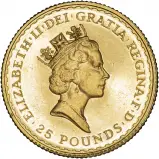 1993 Gold Uncirculated 0.25 Ounce Britannia  Coin Single United Kingdom The Royal Mint obverse