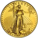 2001 1 oz Gold Eagle $50 Bullion Coin 