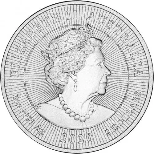 2020 Kookaburra Mother and Baby 2 oz Silver Perth Mint Bullion Coin obverse