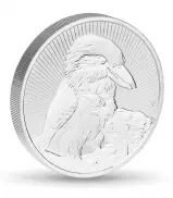 2020 Kookaburra Mother and Baby 2 oz Silver Perth Mint Bullion Coin side view