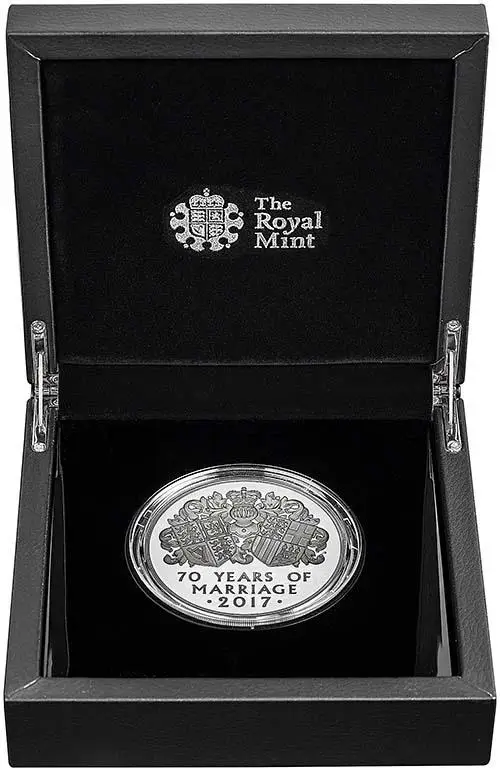 2017 5 oz Silver Coin Proof Platinum Wedding 21788