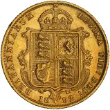Gold Half Sovereign Best Value - Victoria Jubilee Shield Bullion Coin