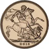 2013 Gold Proof Sovereign Elizabeth II The Royal Birthday Celebration Strike on the Day Coin - Pre-Owned