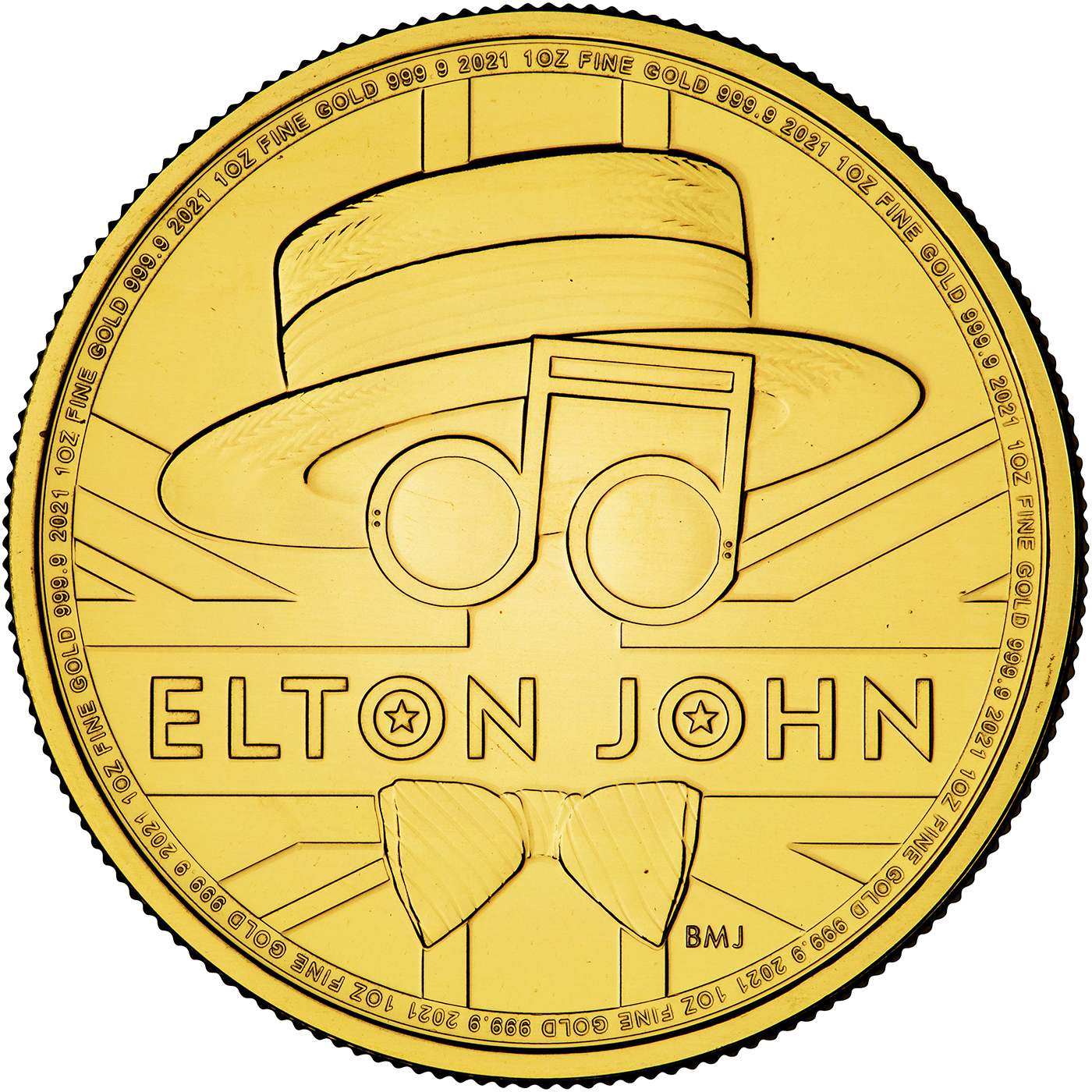 2021 Elton John Gold Bullion 1oz Coin | Chard