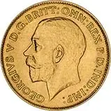 Gold Half Sovereign Best Value - George V Bullion Coin